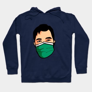 Green Face Mask Hoodie